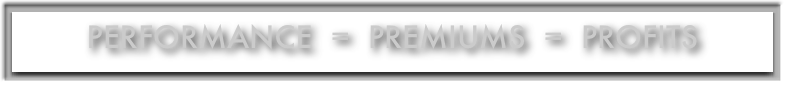 Performance  =  Premiums  =  profits